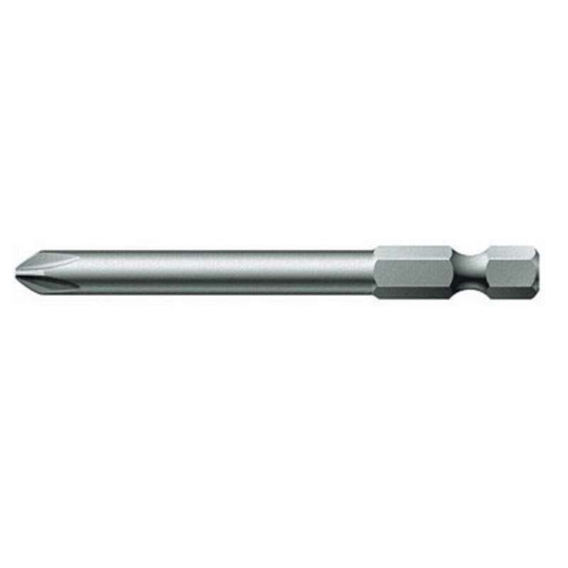 Wera 851/4 Z Hex Phillips Alloy Steel Power Bit, 1/4 in, pH 2 x 3-1/2 in  10/BX